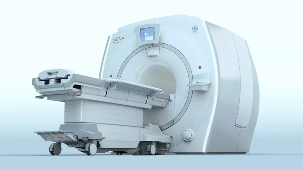 GE HealthCare SIGNA Architect 3T wide-bore MRI scanner