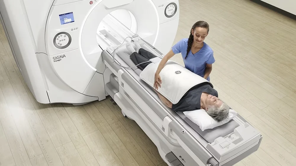 GE HealthCare SIGNA Voyager 1.5T wide-bore MRI scanner
