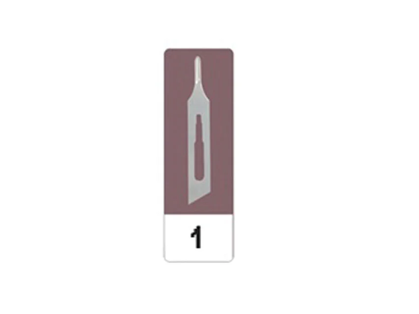 Official GIMA catalogue image for GIMA CARBON STEEL GOUGE BLADES N 1 - sterile, article 22501