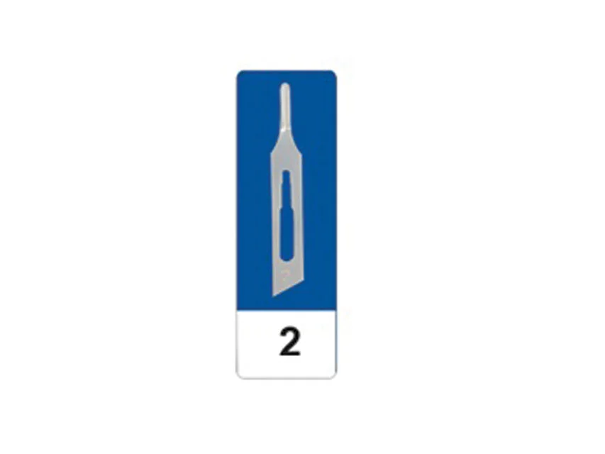 Official GIMA catalogue image for GIMA CARBON STEEL GOUGE BLADES N 2 - sterile, article 22502