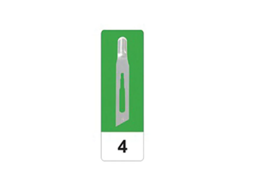 Official GIMA catalogue image for GIMA CARBON STEEL GOUGE BLADES N 4 - sterile, article 22504