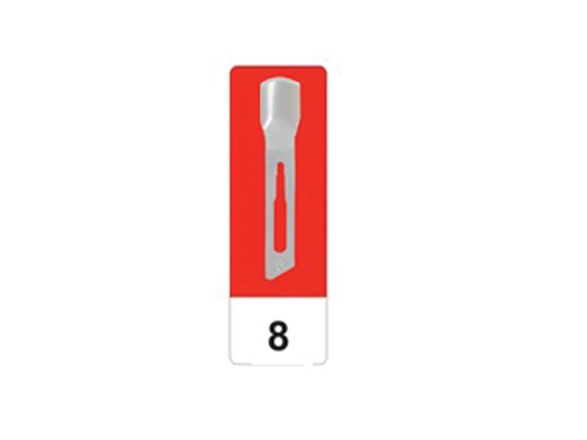 Official GIMA catalogue image for GIMA CARBON STEEL GOUGE BLADES N 8 - sterile, article 22508