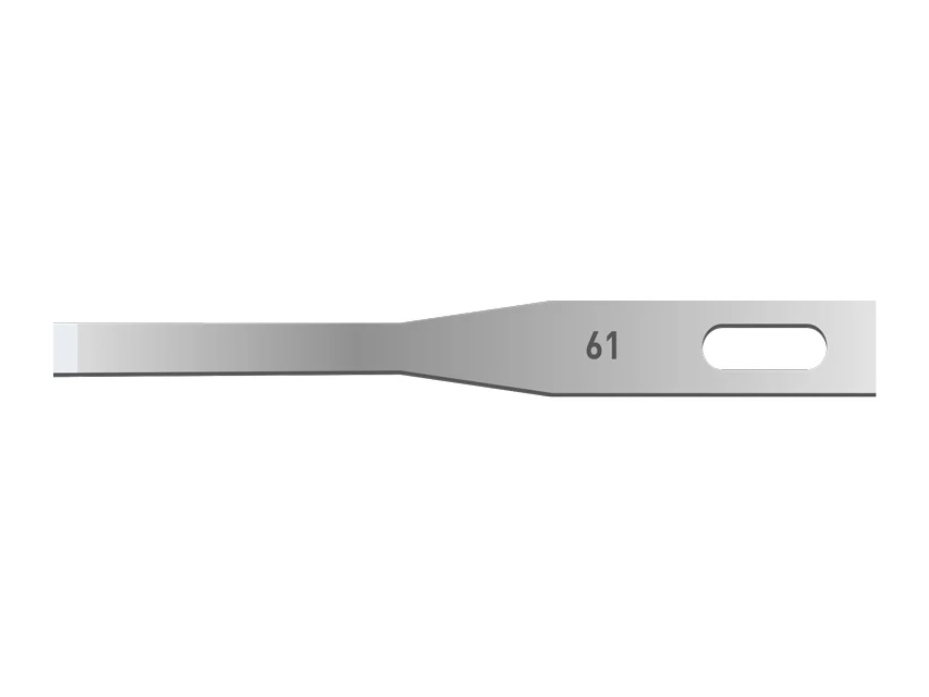 Official GIMA catalogue image for GIMA CHISEL MICROSURGICAL BLADES - size 61 - podology, article 22550