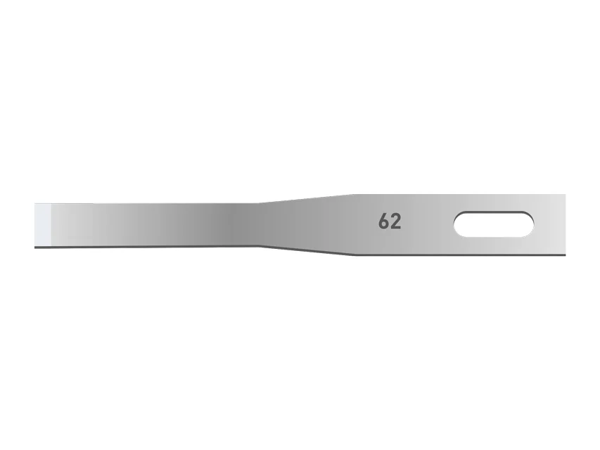 Official GIMA catalogue image for GIMA CHISEL MICROSURGICAL BLADES - size 62 - podology, article 22552