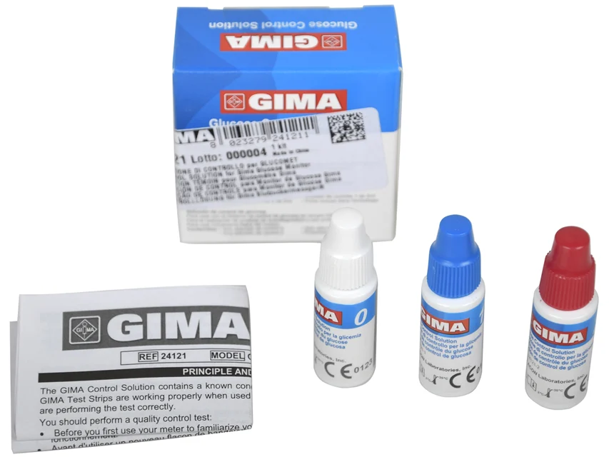 GIMA catalogue image for CONTROL SOLUTION for Gima Glucose Monitor, article 24121
