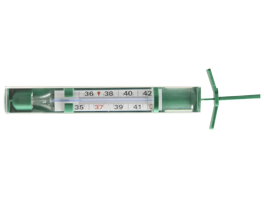 GIMA catalogue image for GIMA ECOLOGICAL THERMOMETER with magnifying lens and shake-down aid, article 25568