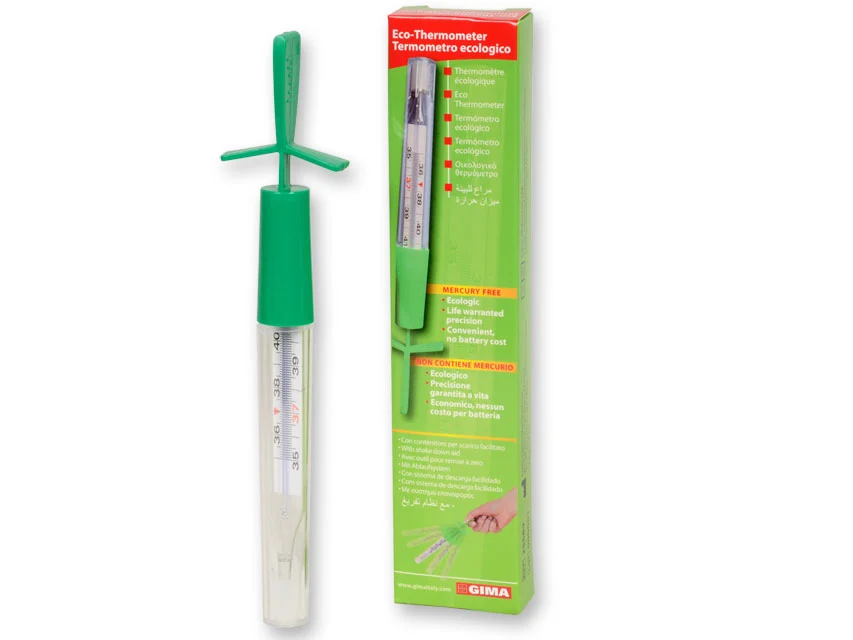 GIMA catalogue image for GIMA ECOLOGICAL THERMOMETER with shake-down aid, article 25586