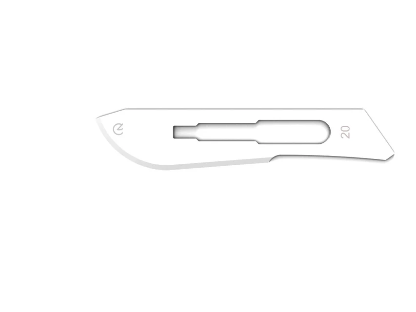 Official GIMA catalogue image for GIMA CARBON STEEL BLADES N. 20 - sterile, article 27004