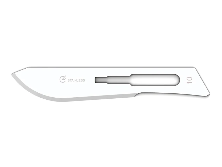 Official GIMA catalogue image for GIMA STAINLESS STEEL BLADES N. 10 - sterile, article 27020