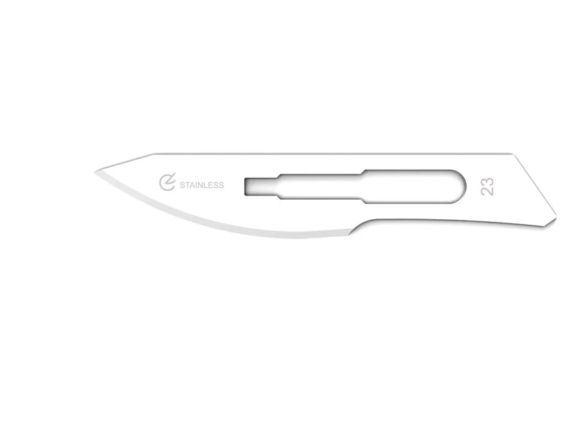 Official GIMA catalogue image for GIMA STAINLESS STEEL BLADES N. 23 - sterile, article 27027