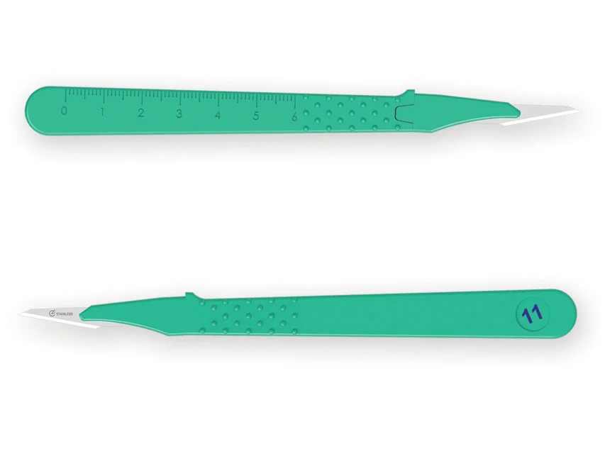 Official GIMA catalogue image for GIMA DISPOSABLE SCALPELS N. 11 - sterile, article 27041