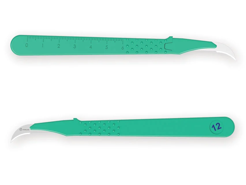 Official GIMA catalogue image for GIMA DISPOSABLE SCALPELS N. 12 - sterile, article 27042