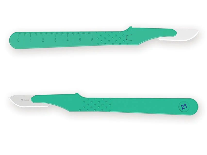 Official GIMA catalogue image for GIMA DISPOSABLE SCALPELS N. 21 - sterile, article 27045