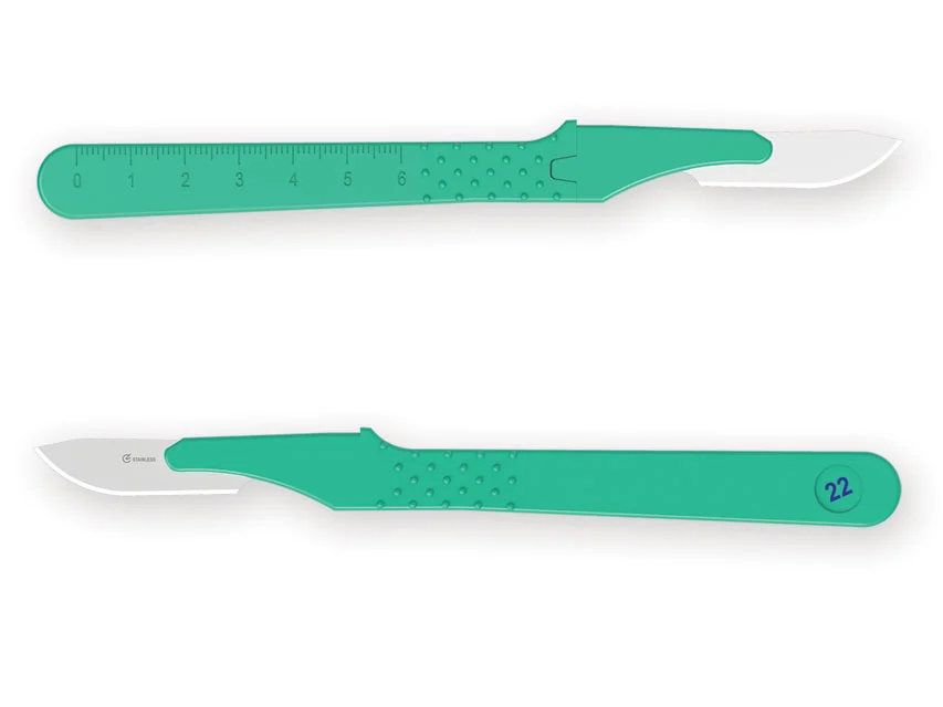 Official GIMA catalogue image for GIMA DISPOSABLE SCALPELS N. 22 - sterile, article 27046