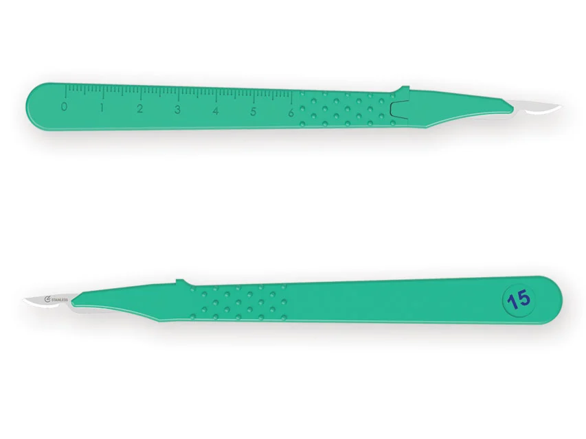 Official GIMA catalogue image for GIMA DISPOSABLE SCALPELS N. 15c - sterile, article 27049