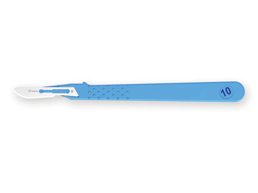 Official GIMA catalogue image for GIMA STD DISPOSABLE SCALPELS N. 10 - sterile, article 27060