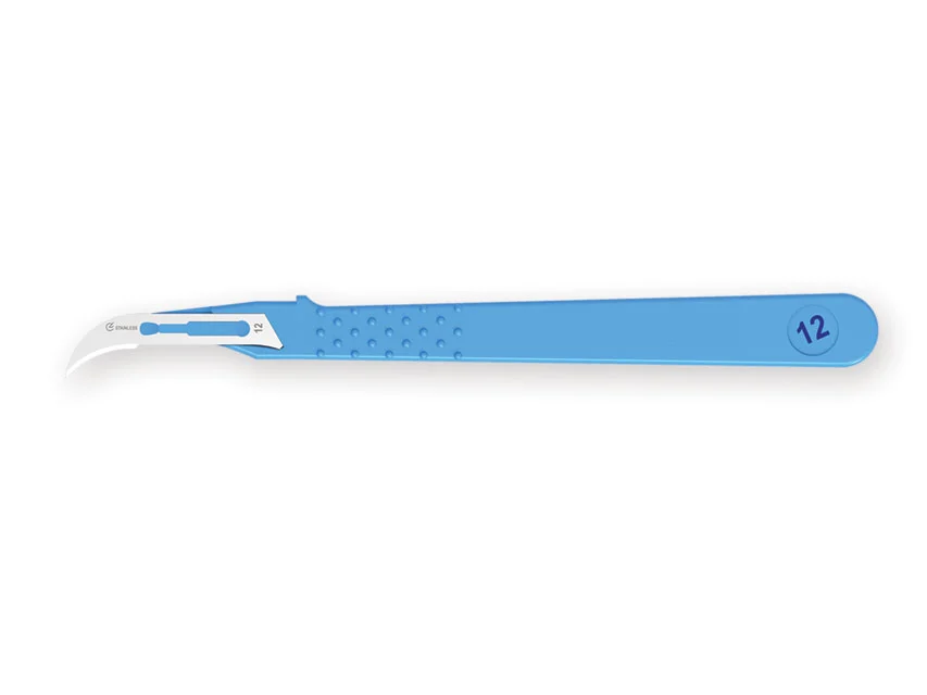 Official GIMA catalogue image for GIMA STD DISPOSABLE SCALPELS N. 12 - sterile, article 27062