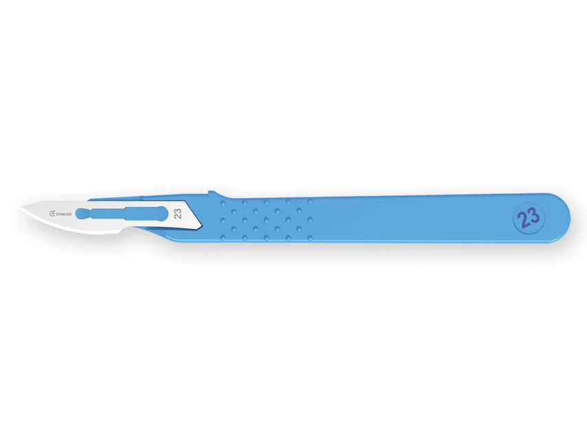 Official GIMA catalogue image for GIMA STD DISPOSABLE SCALPELS N. 23 - sterile, article 27067