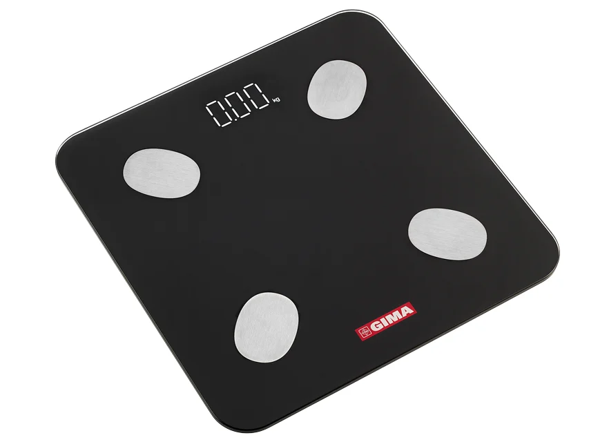 GIMA catalogue image for GIMAFIT BODY FAT SCALE with Bluetooth - black, article 27086