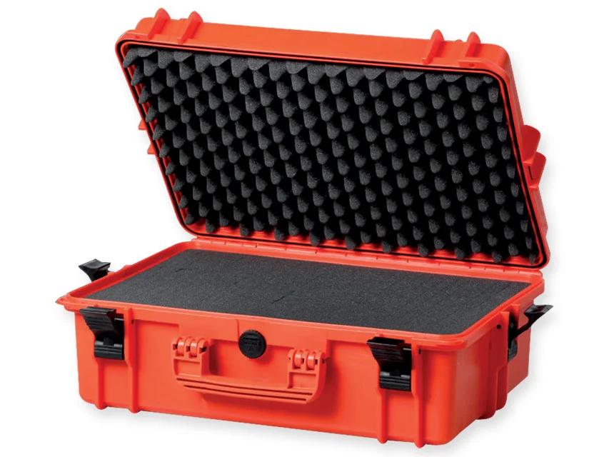 GIMA catalogue image for GIMA CASE 500 with internal foam - orange, article 27228