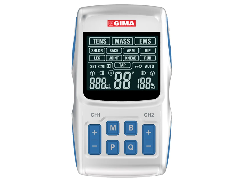 Official GIMA catalogue image for GIMA-THER TENS/EMS - 2 channels - 36 programmes, article 28406
