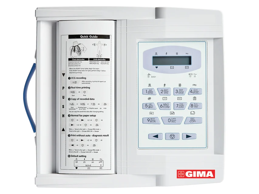 GIMA catalogue image for CARDIOGIMA 12 ECG 3-6-12 channels with monitor, article 33358