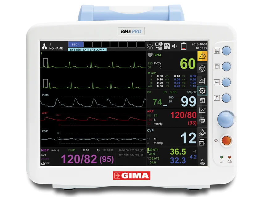 GIMA catalogue image for GIMA BM5 PRO MULTIPARAMETER MONITOR with Touch Screen - 7 ch ECG, article 33776