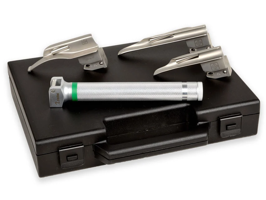 Official GIMA catalogue image for "GIMA GREEN" PAEDIATRIC SET 3 BLADES MILLER 0-1, MC-INT.0, article 34454