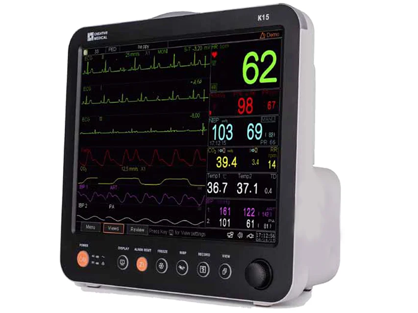 Official GIMA catalogue image for GIMA K15 TOUCHSCREEN 2 IBP + EtCO2 config. MULTIPARAMETER MONITOR, article 35310