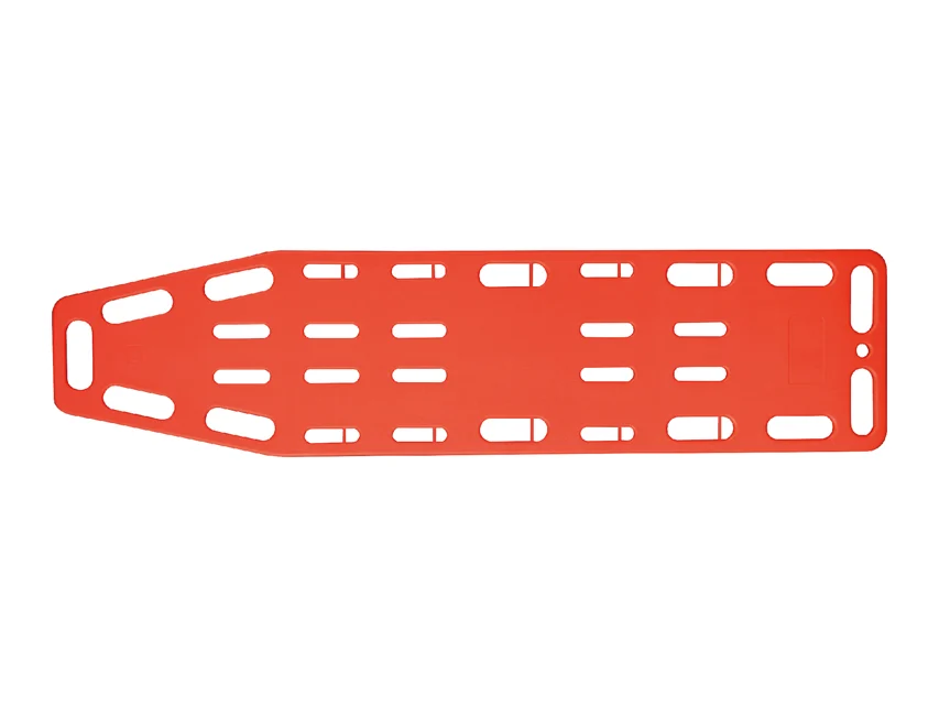 Official GIMA catalogue image for GIMA SPINAL BOARD PLUS WITH SAFETY PINS - orange, article 56044