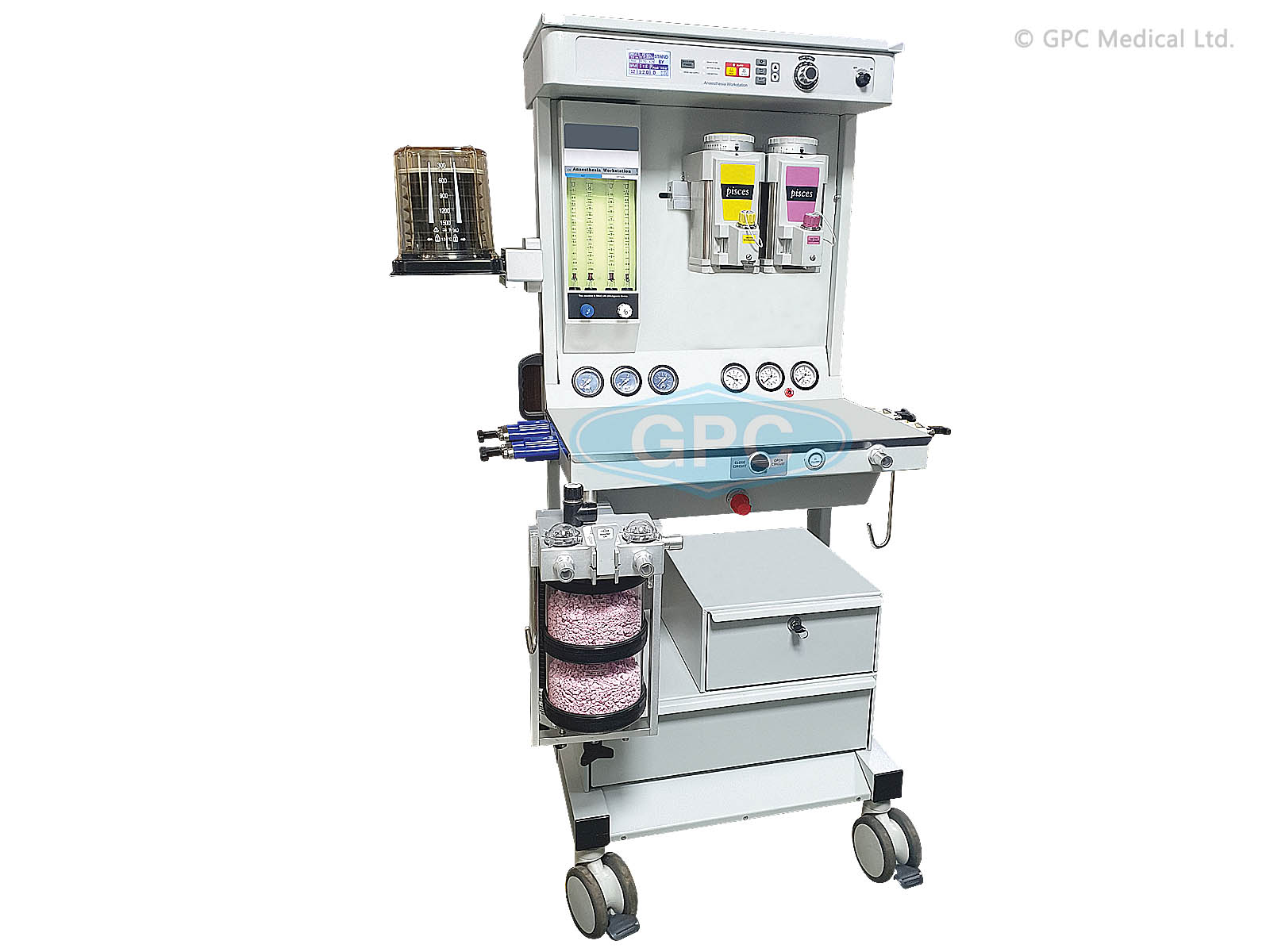 GPC Medical Anesthesia Workstation Plus Minor AM414