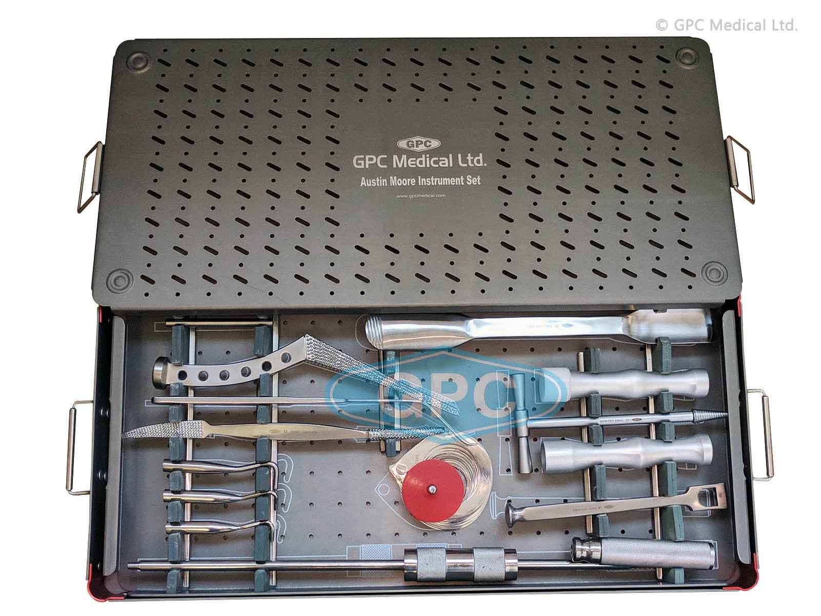 GPC Medical Austin Moore Instrument Set in Graphic Case AMIS1447