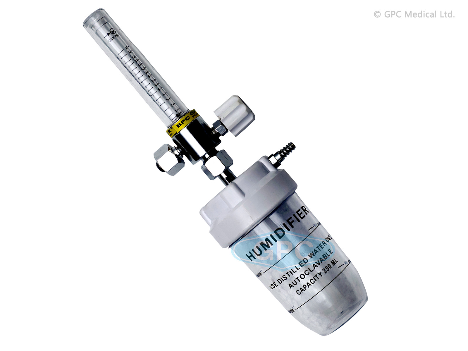 GPC Medical Oxygen Pipe Line Flowmeter with Humidifier AN609