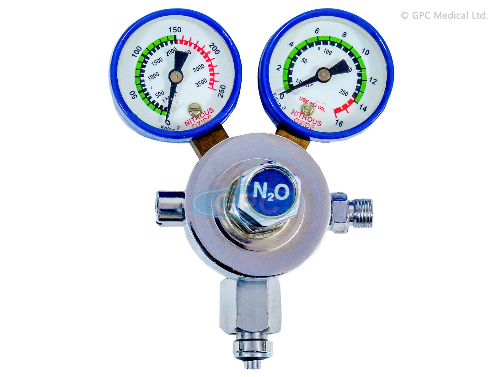 GPC Medical Regulator Single Stage Double Gauge AN611d