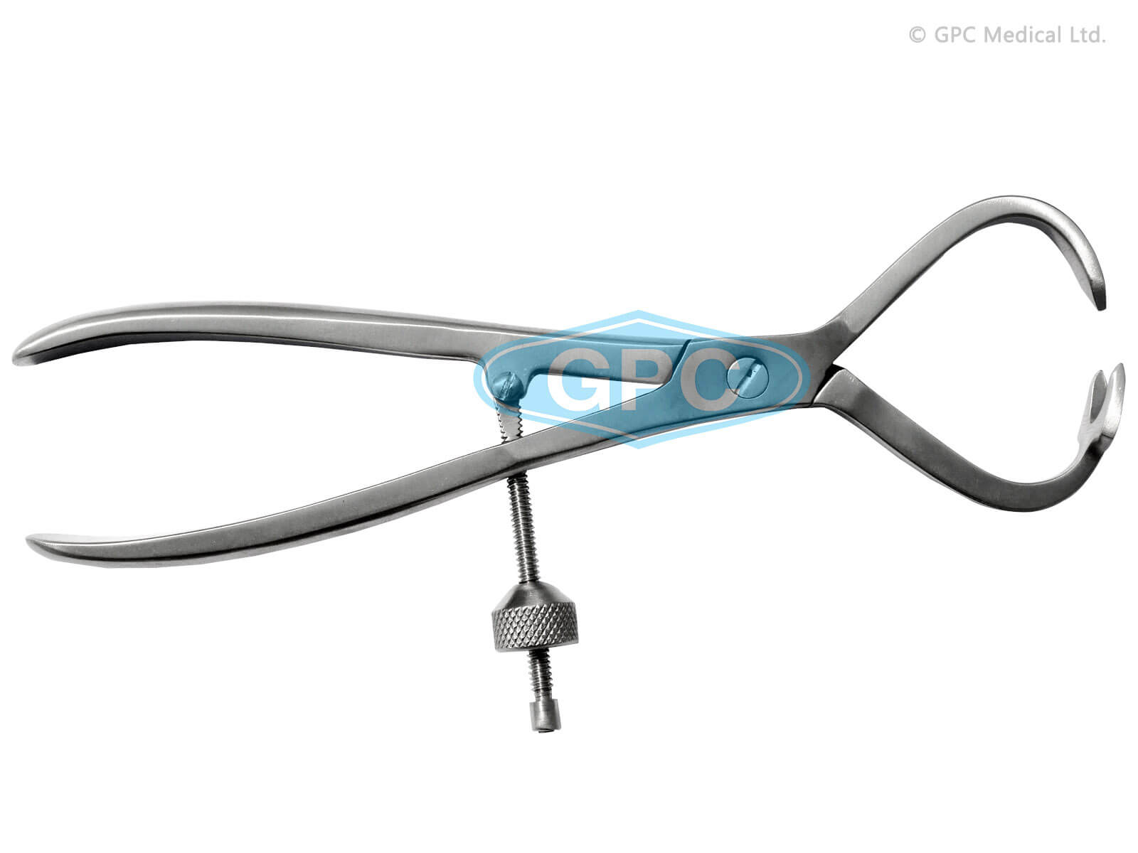 GPC Medical Modified Patella Bone Holding Forceps Three Prong BHF1251