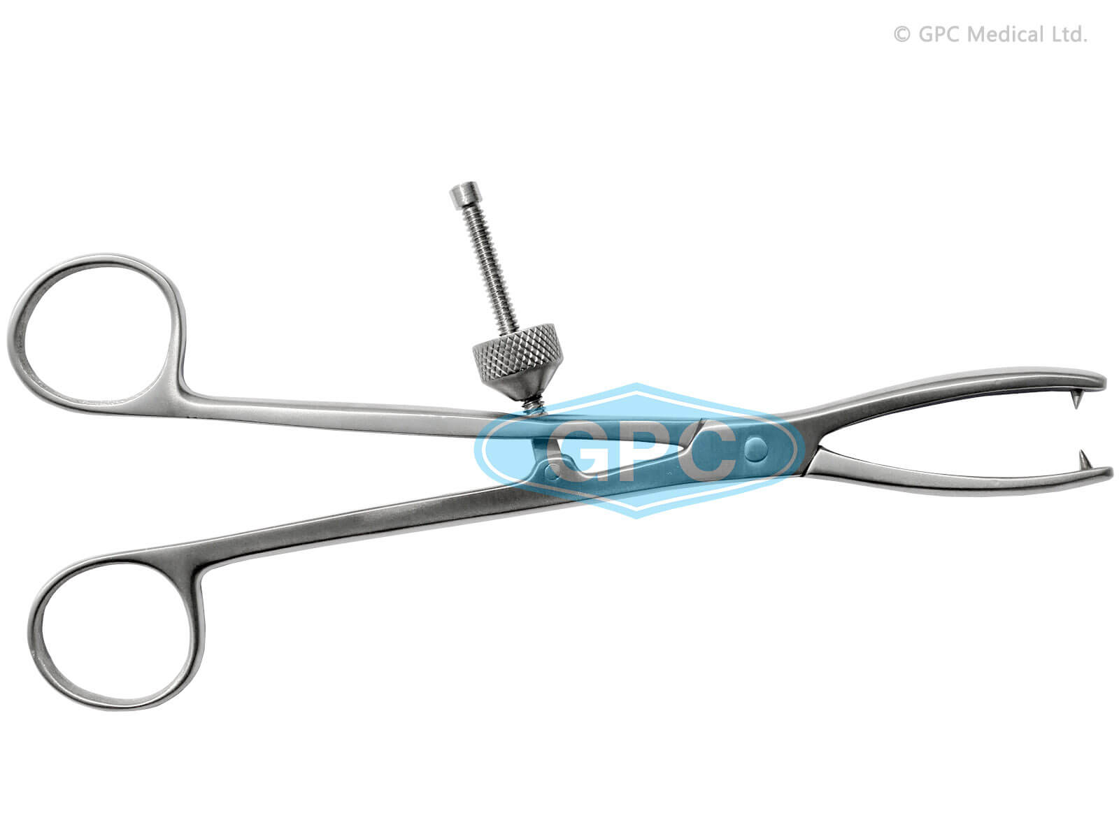GPC Medical Malleolar Forceps with 2 Points which meet at 15° angle 210mm BHF1255