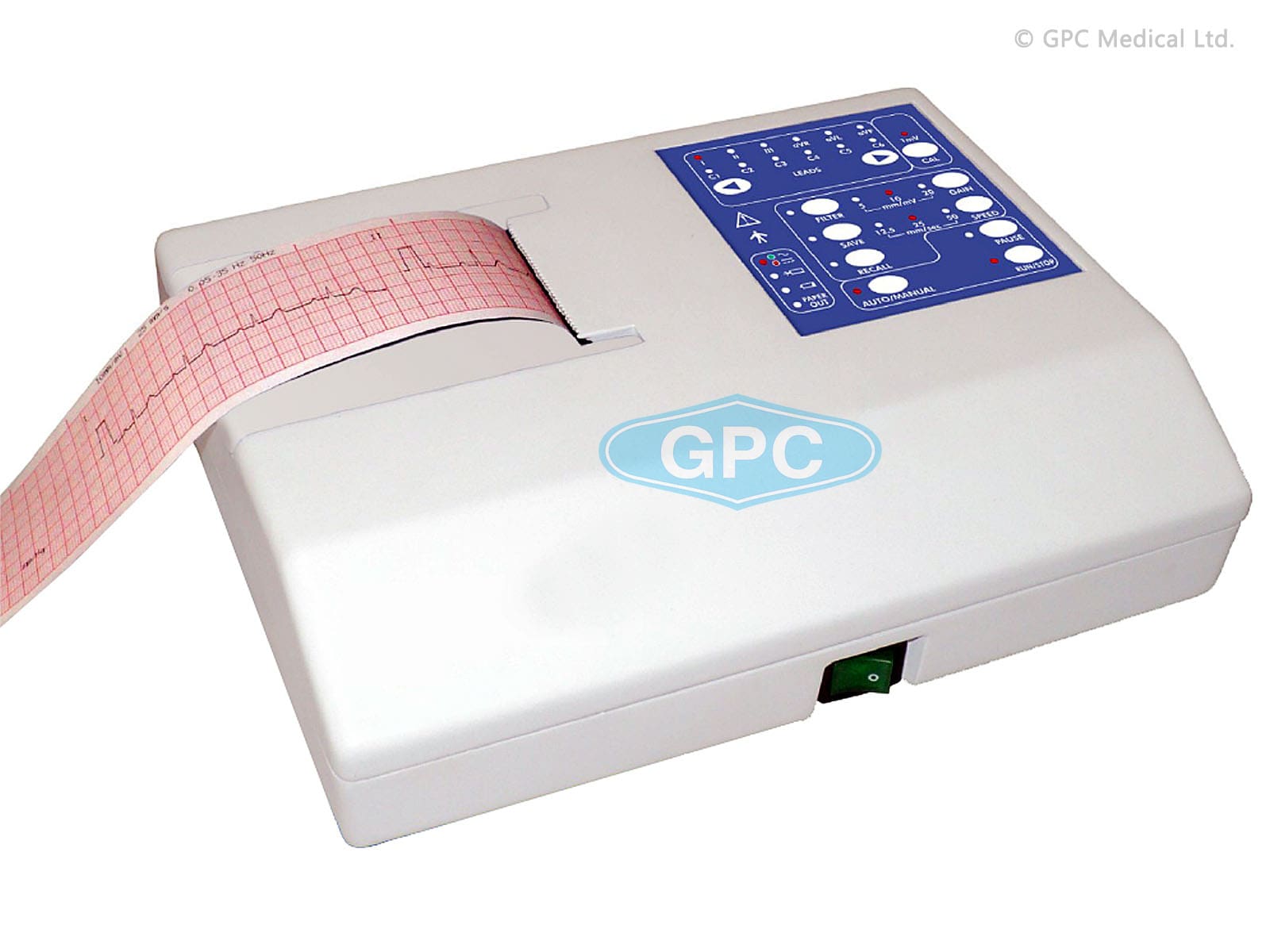 GPC Medical Electrocardiograph- Single Channel DG3116