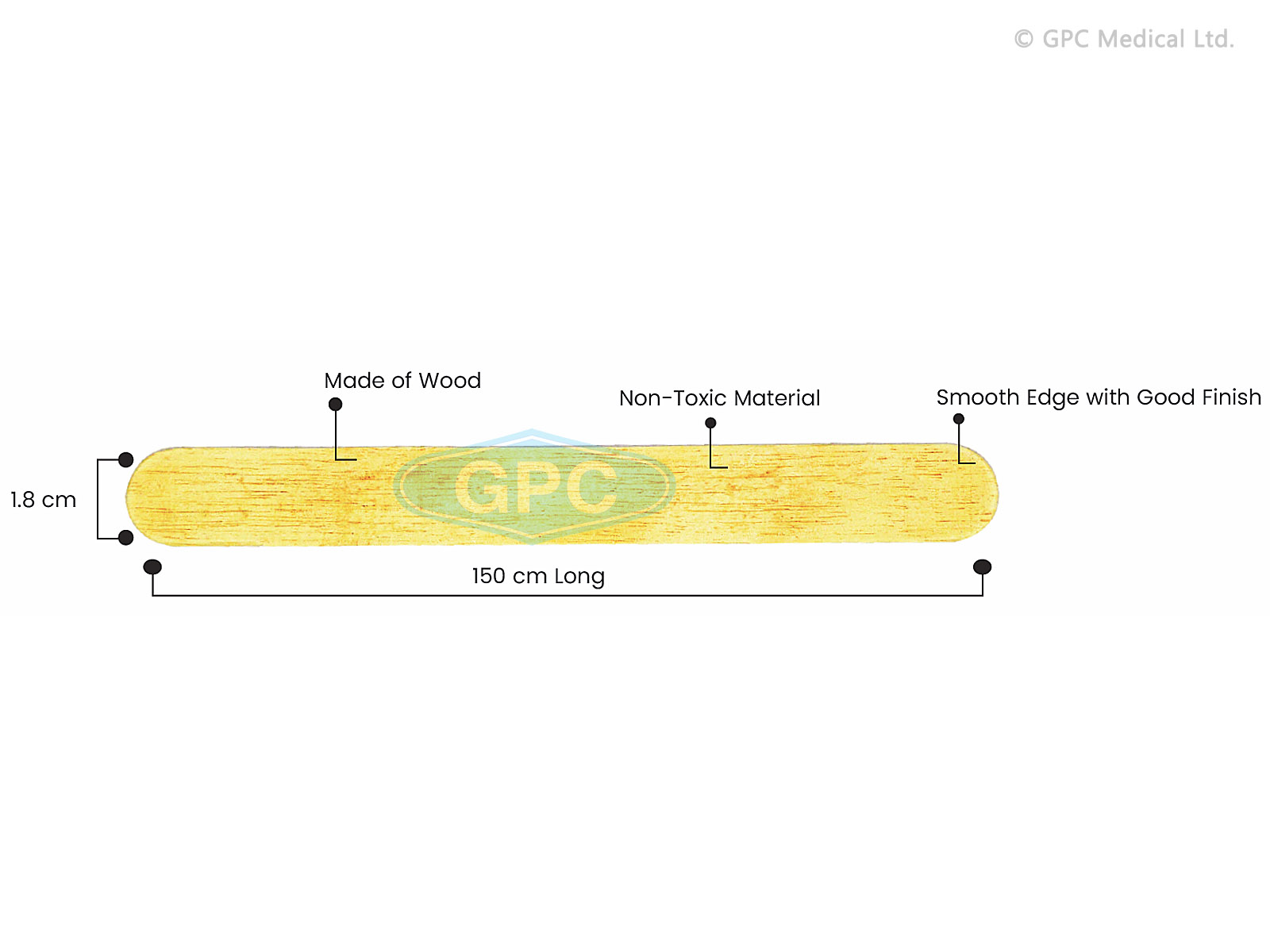 GPC Medical Tongue Depressor DIS0216