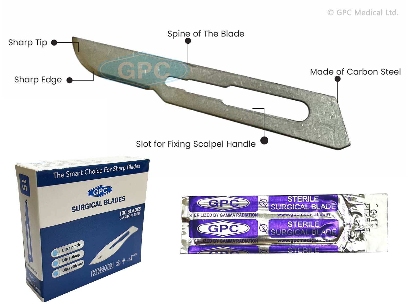 GPC Medical Scalpel Blades DIS305