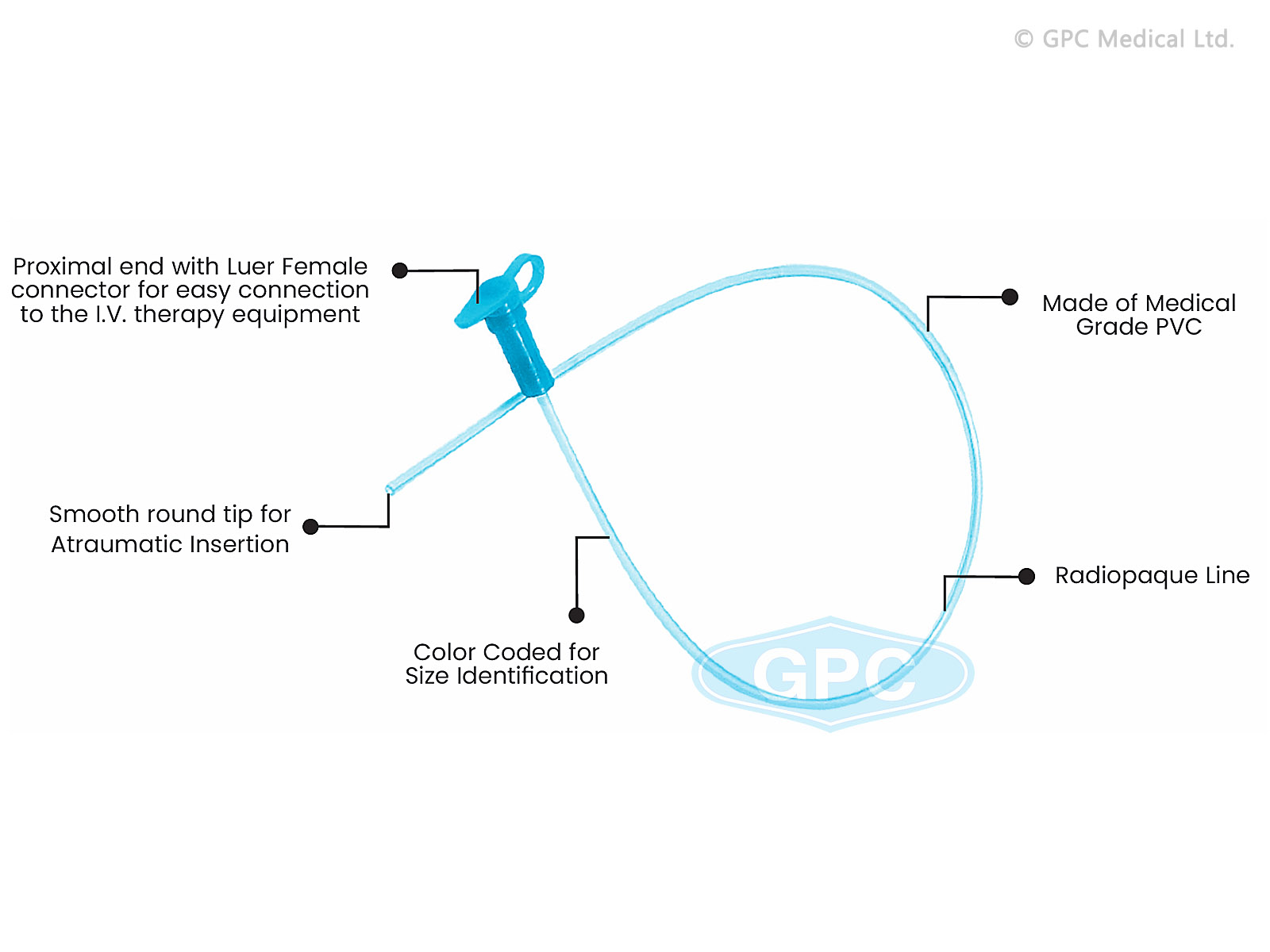GPC Medical Umbilical Catheter DIS345