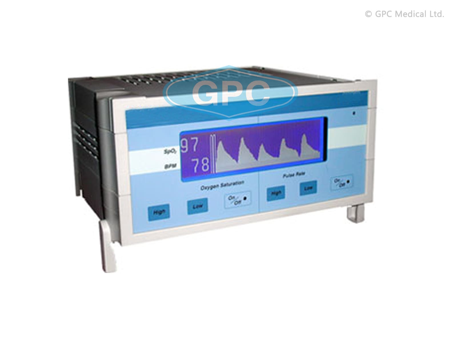 GPC Medical Table Top Pulse Oximeter with LCD display EM19TPOL