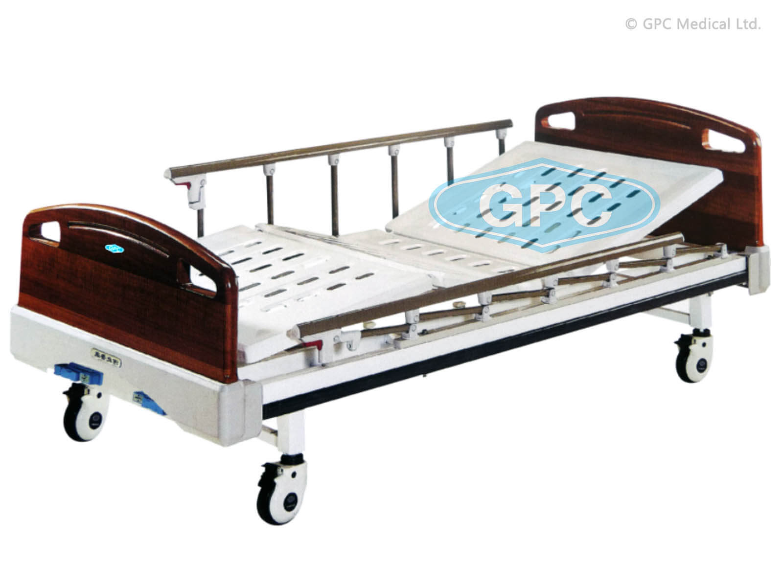 GPC Medical Fowler Bed with Wooden Panels GHF25.02