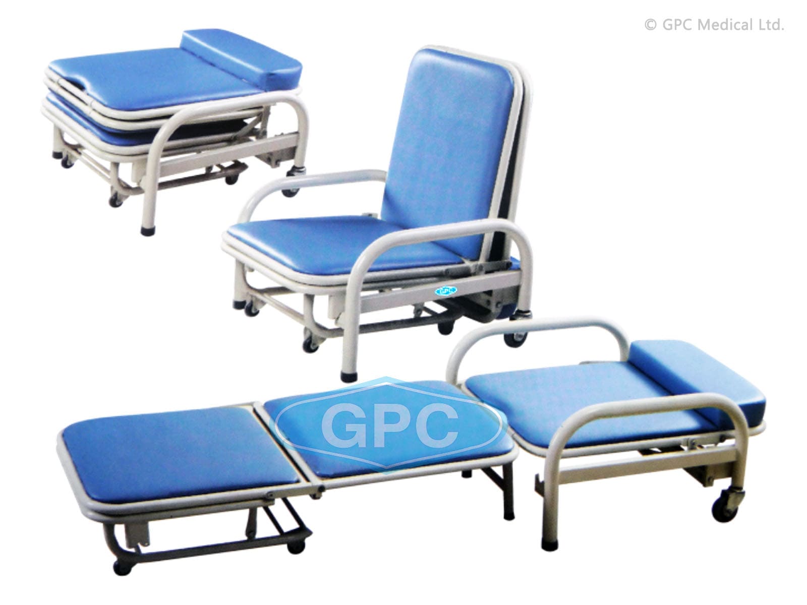 GPC Medical Attendant Bed cum Chair GHF28.02