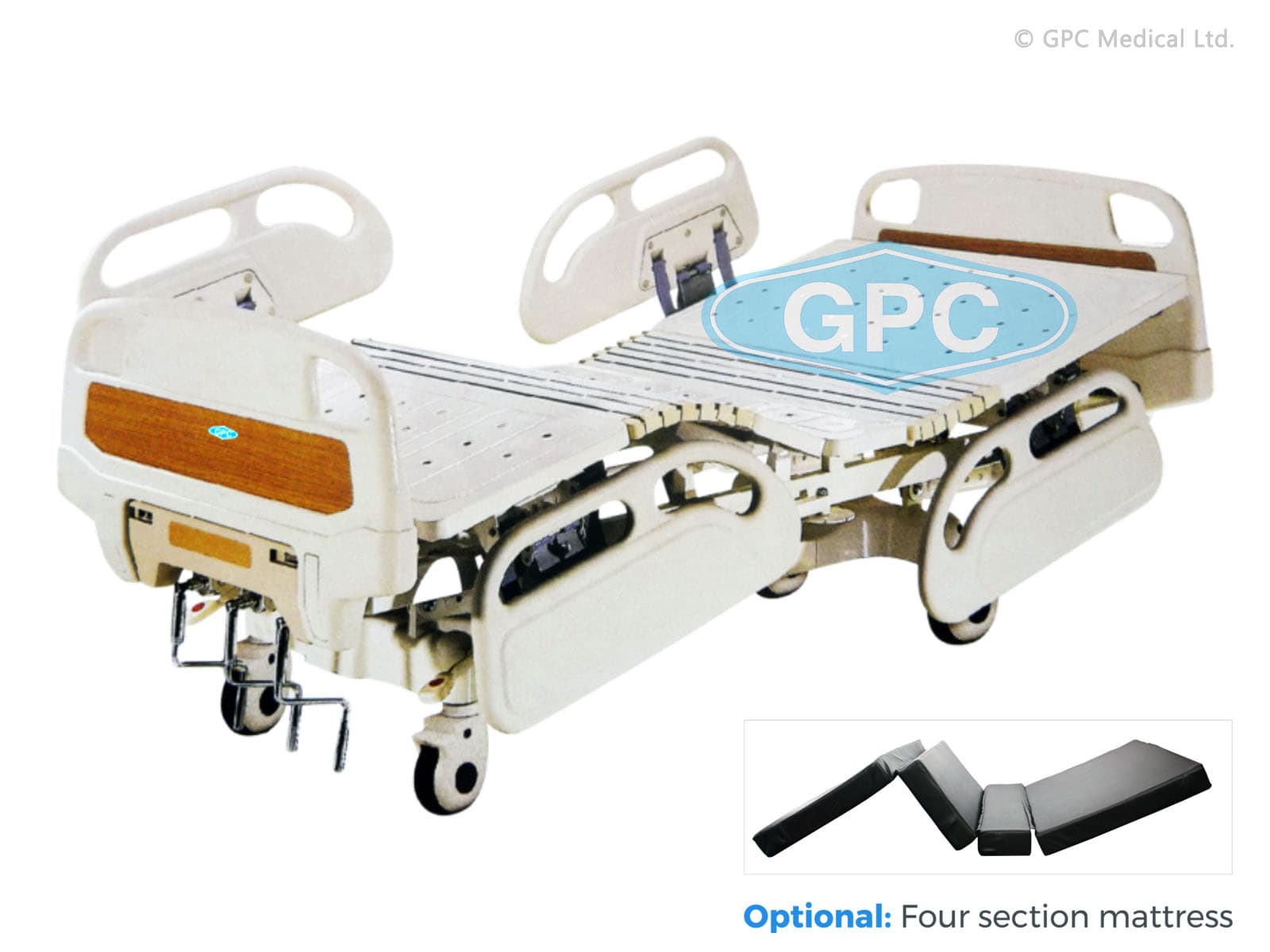 GPC Medical ICU Bed Three Function- Manual GHF29.02