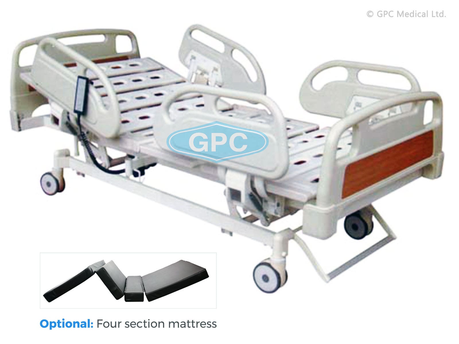 GPC Medical ICU Bed - Electric (ABS Panels & Side Railings) GHF29.10