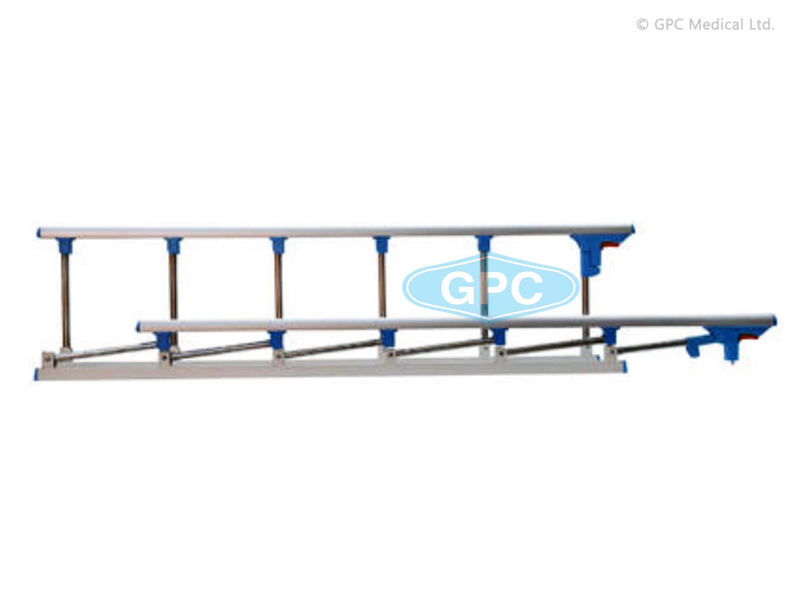GPC Medical Aluminium Collapsible Side Railings - Set of Two GHF32.027