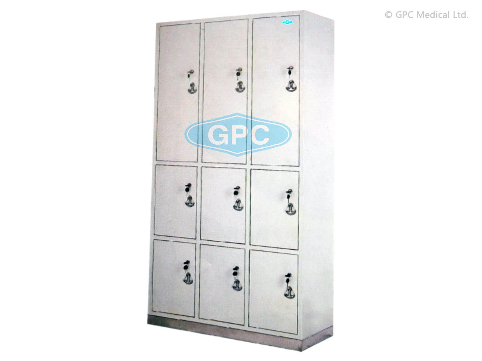 GPC Medical Surgeon Locker - Nine Compartments GHF75.01