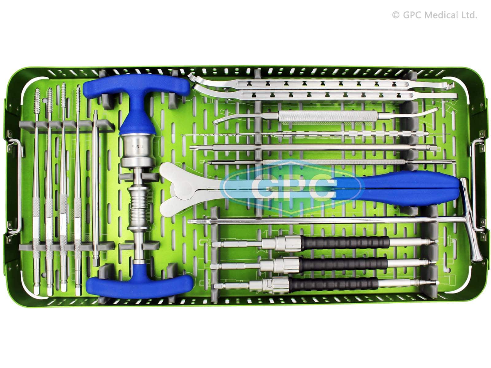 GPC Medical Spine Instrument Set in Graphic Case GOS1490