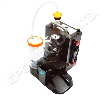 GPC Medical CombiPwr (AC/DC+Pedal (foot) ) Suction Unit - Battery Operated GSUC070