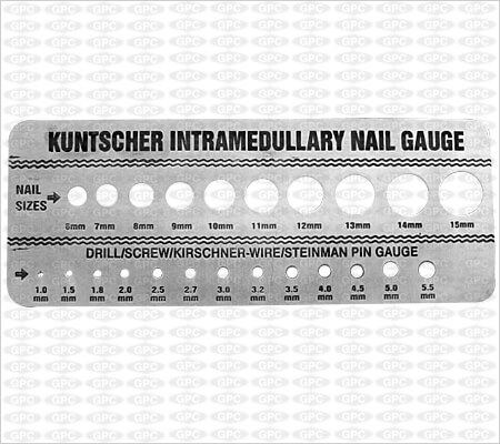 GPC Medical Gauge for Kuntscher Nails KNI66